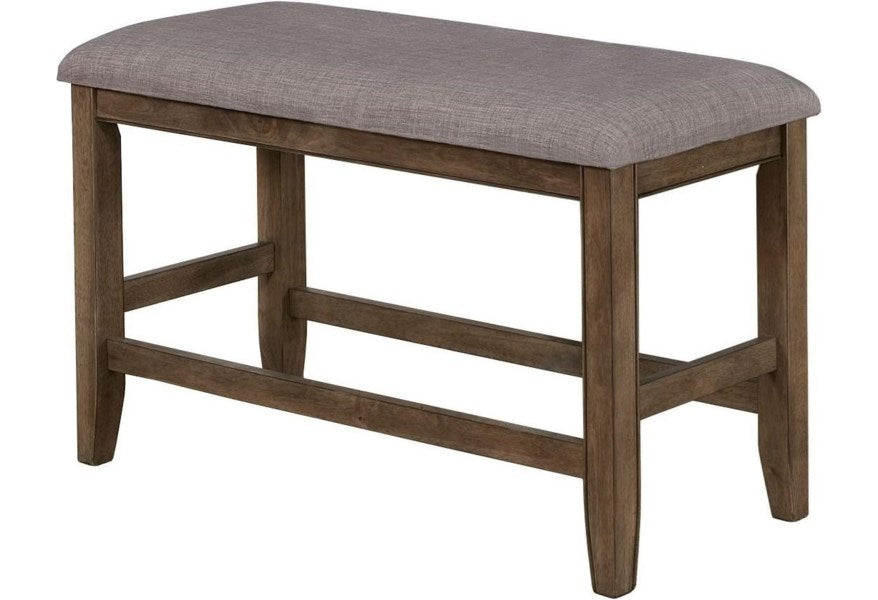 Crown Mark Manning Counter Height Bench in Brown image