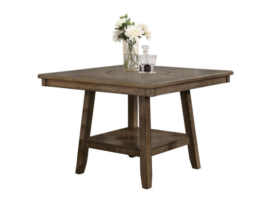 Crown Mark Manning Counter Height Dining Table in Brown image