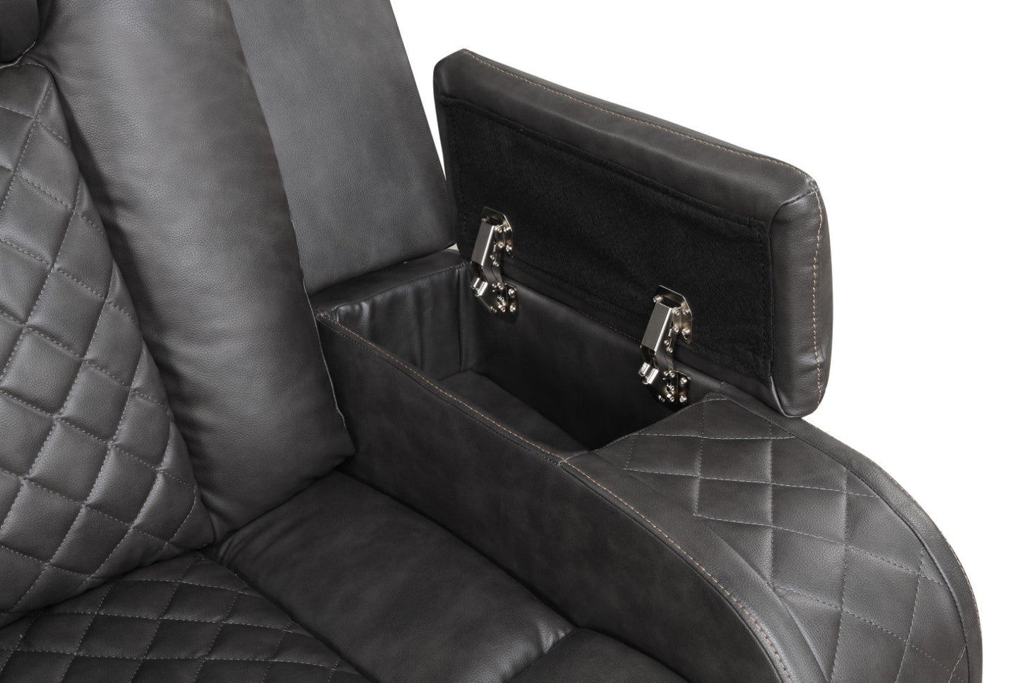 Benz LED & Power Reclining Sofa Made with Faux Leather