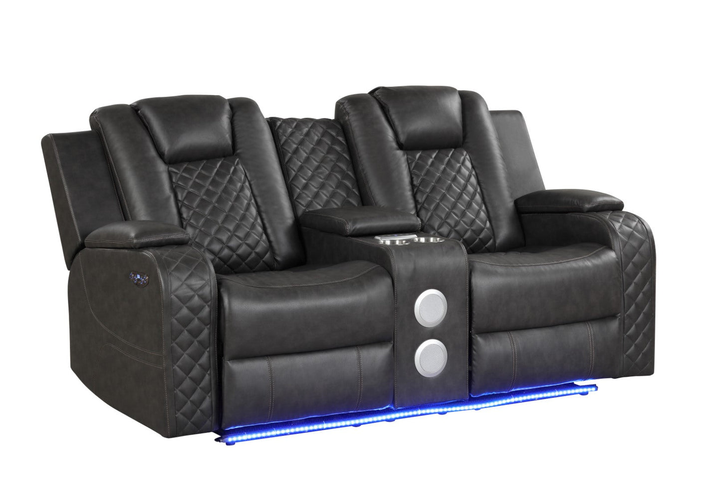 Benz LED & Power Reclining 2 Piece Made with Faux Leather