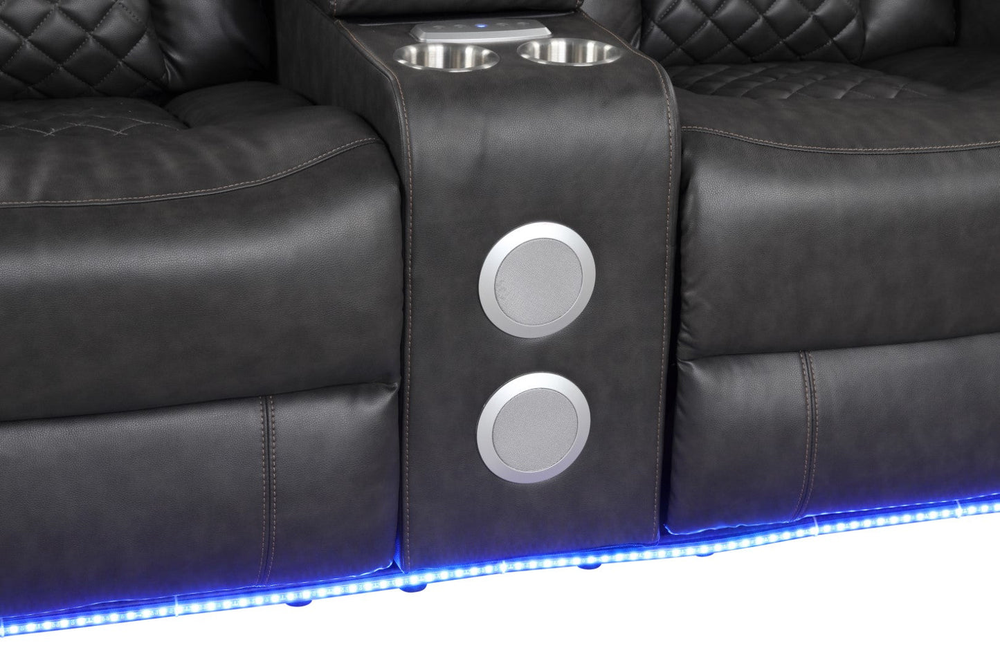 Benz LED & Power Reclining 2 Piece Made with Faux Leather