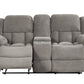 Armada Manual Reclining Loveseat Made with Chenille Fabric
