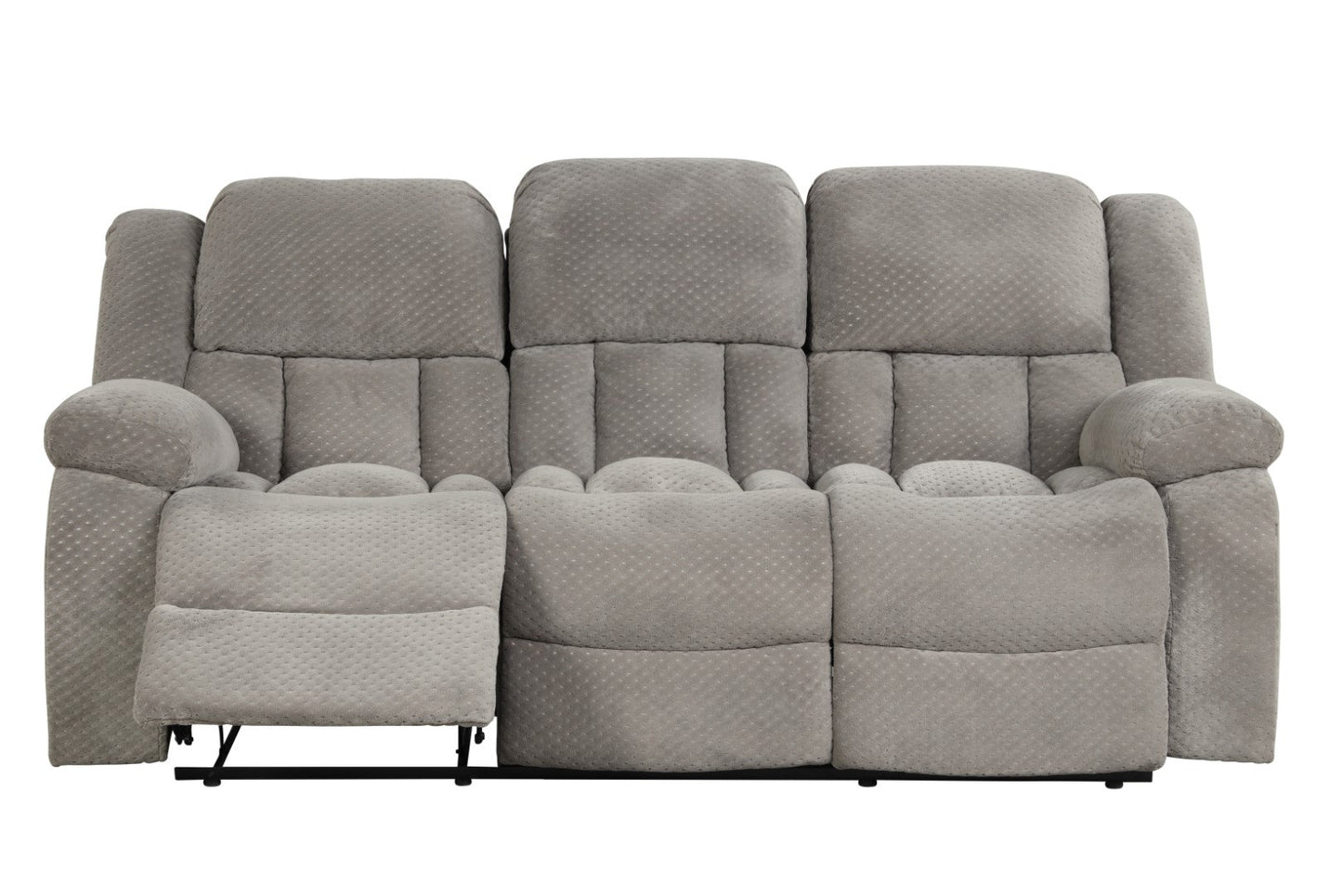 Armada Manual Reclining Sofa Made with Chenille Fabric