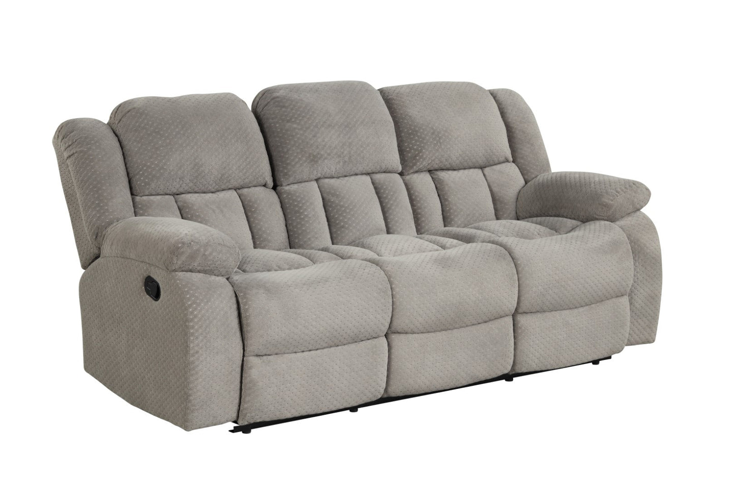 Armada Manual Reclining Sofa Made with Chenille Fabric