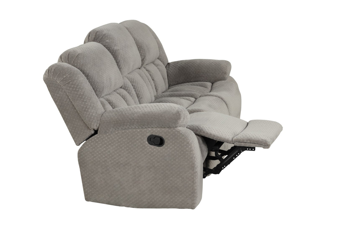 Armada Manual Reclining Sofa Made with Chenille Fabric