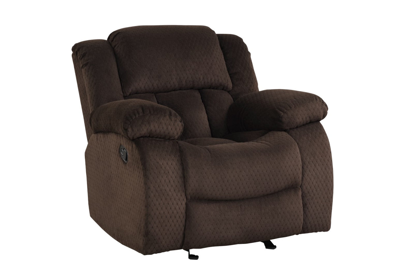 Armada Manual Reclining Chair Made with Chenille Fabric