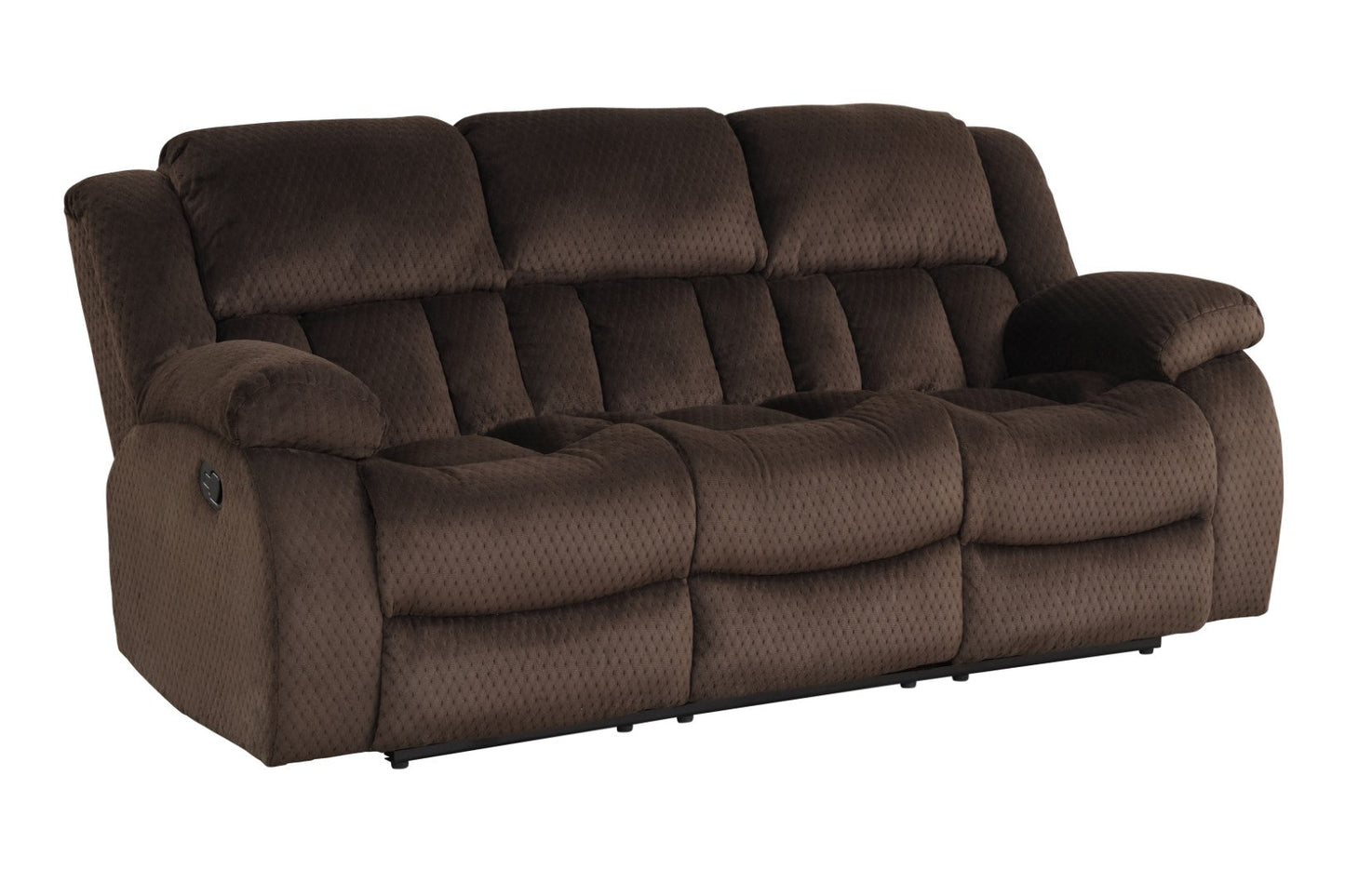 Armada Manual Reclining 3 Piece Set Made with Chenille Fabric