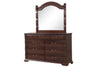 Galaxy Home Aspen Traditional Dresser made with Wood Cherry Solid Wood