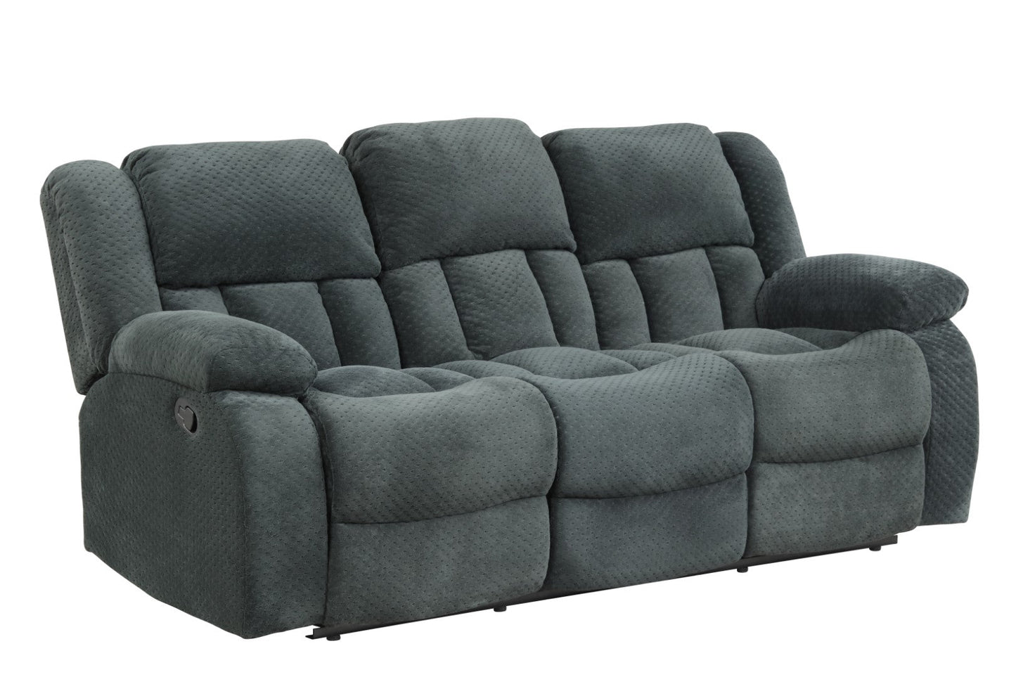 Armada Manual Reclining Sofa Made with Chenille Fabric