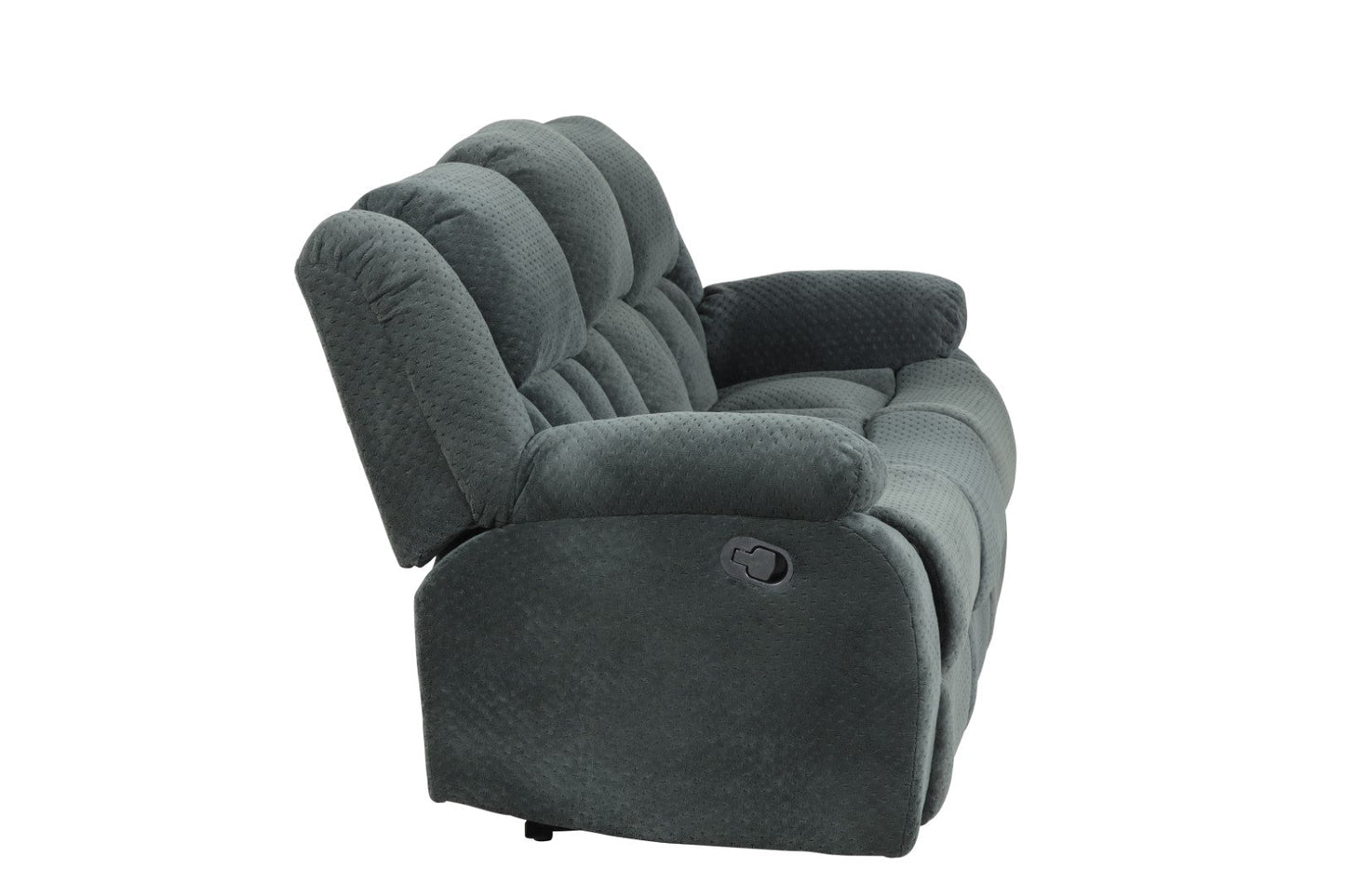 Armada Manual Reclining Sofa Made with Chenille Fabric