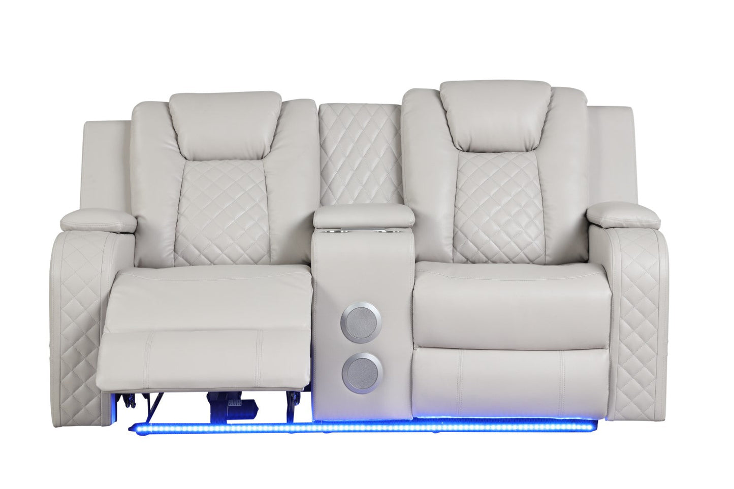 Benz LED & Power Reclining 2 Piece Made with Faux Leather