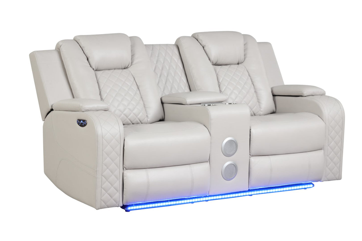 Benz LED & Power Reclining 2 Piece Made with Faux Leather