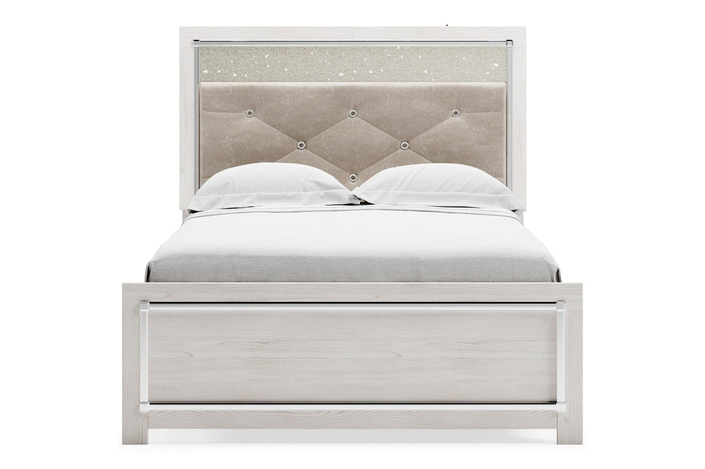 Altyra White Panel Beds