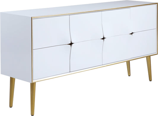 Pop White / Gold Sideboard/Buffet