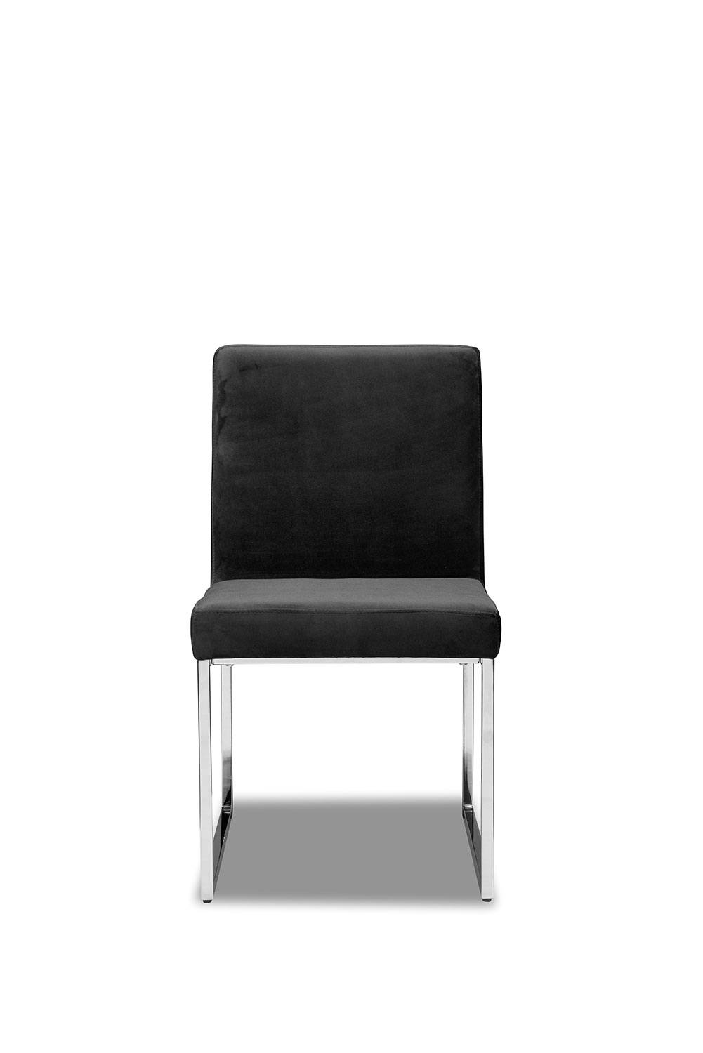 Delray Dining Chair - Black/Chrome