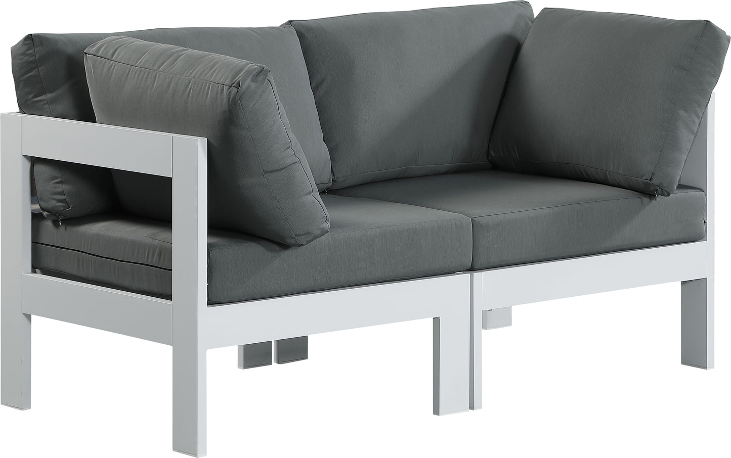 Nizuc Grey Waterproof Fabric Outdoor Patio Modular Sofa