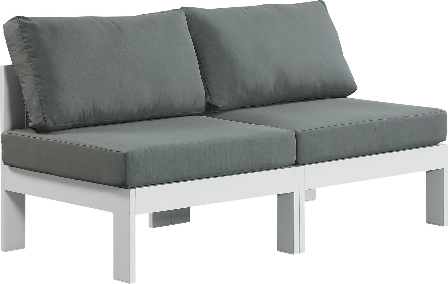 Nizuc Grey Waterproof Fabric Outdoor Patio Modular Sofa