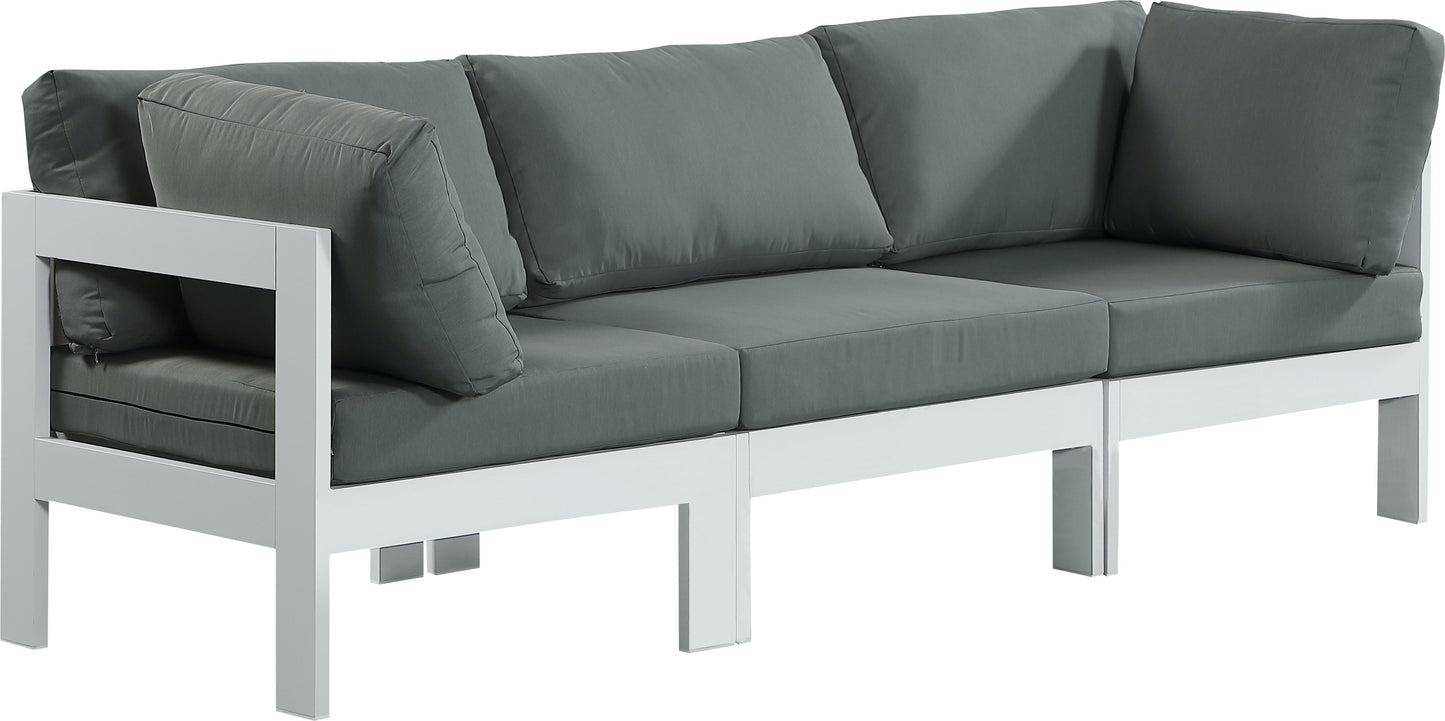 Nizuc Grey Waterproof Fabric Outdoor Patio Modular Sofa