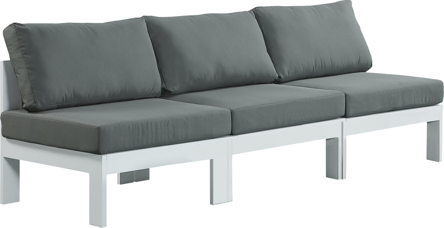 Nizuc Grey Waterproof Fabric Outdoor Patio Modular Sofa