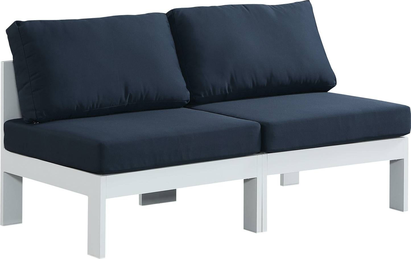 Nizuc Navy Waterproof Fabric Outdoor Patio Modular Sofa