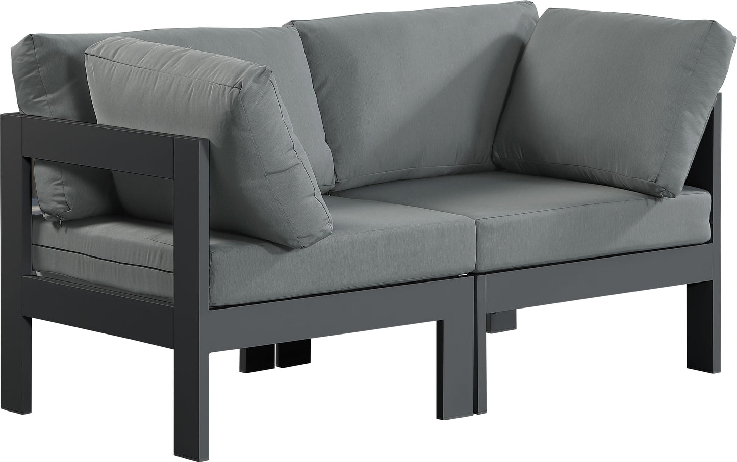 Nizuc Grey Waterproof Fabric Outdoor Patio Modular Sofa