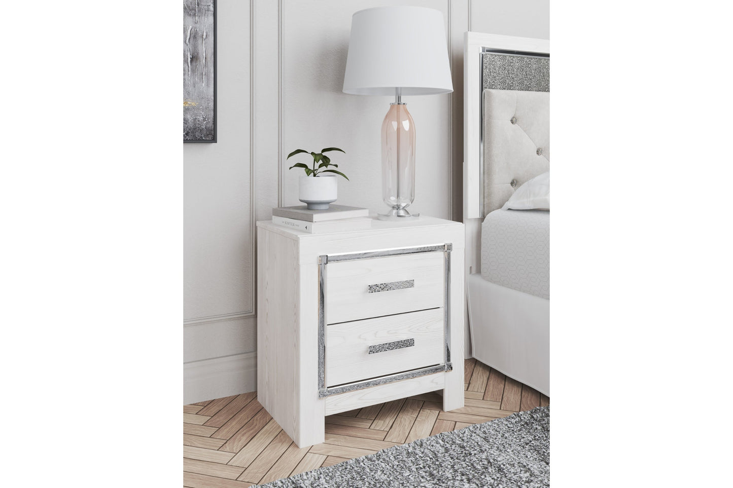 Altyra White Panel Bedroom Set