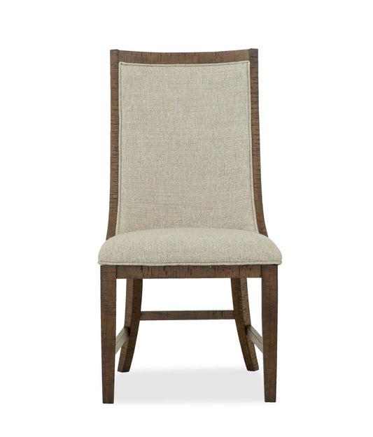 Wanita Upholstered Host Side Chair - Brown