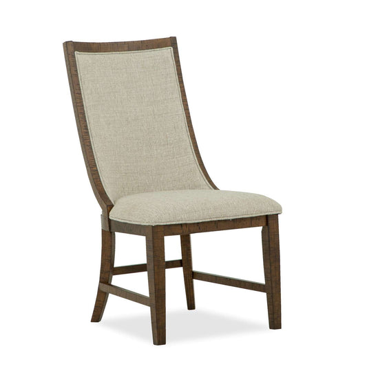 Wanita Upholstered Host Side Chair - Brown