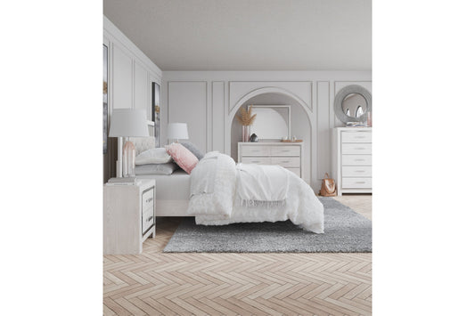 Altyra White Panel Bedroom Set