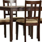 Handmade Modern Or Stylish Look Sheesham Wood 4 Seater Dining Table Set Upholstered Chair