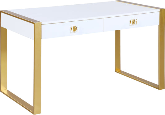 Victoria White / Gold Desk/Console