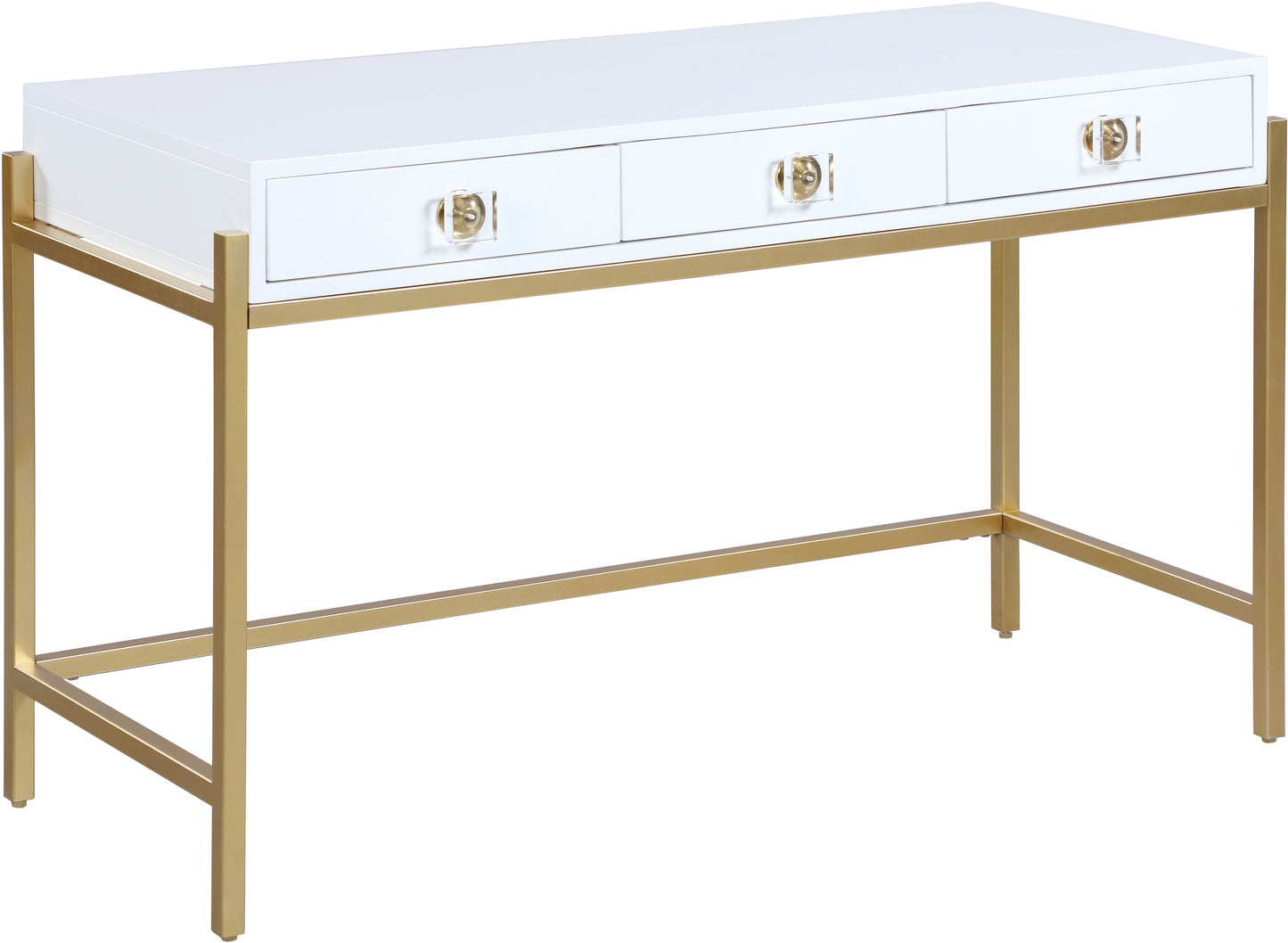 Abigail White / Gold Desk/Console