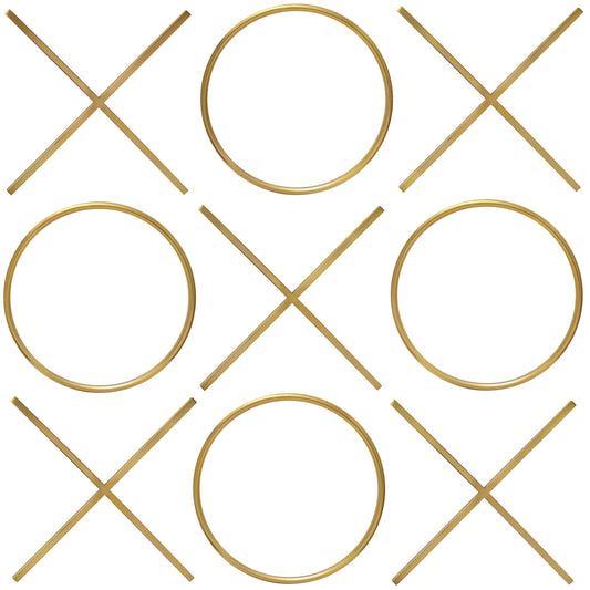 XOXO Gold Stainless Steel Wall Decor