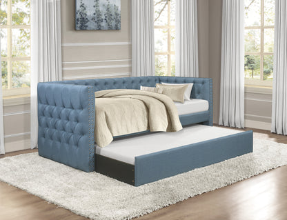 Adalie Blue Twin Daybed with Trundle