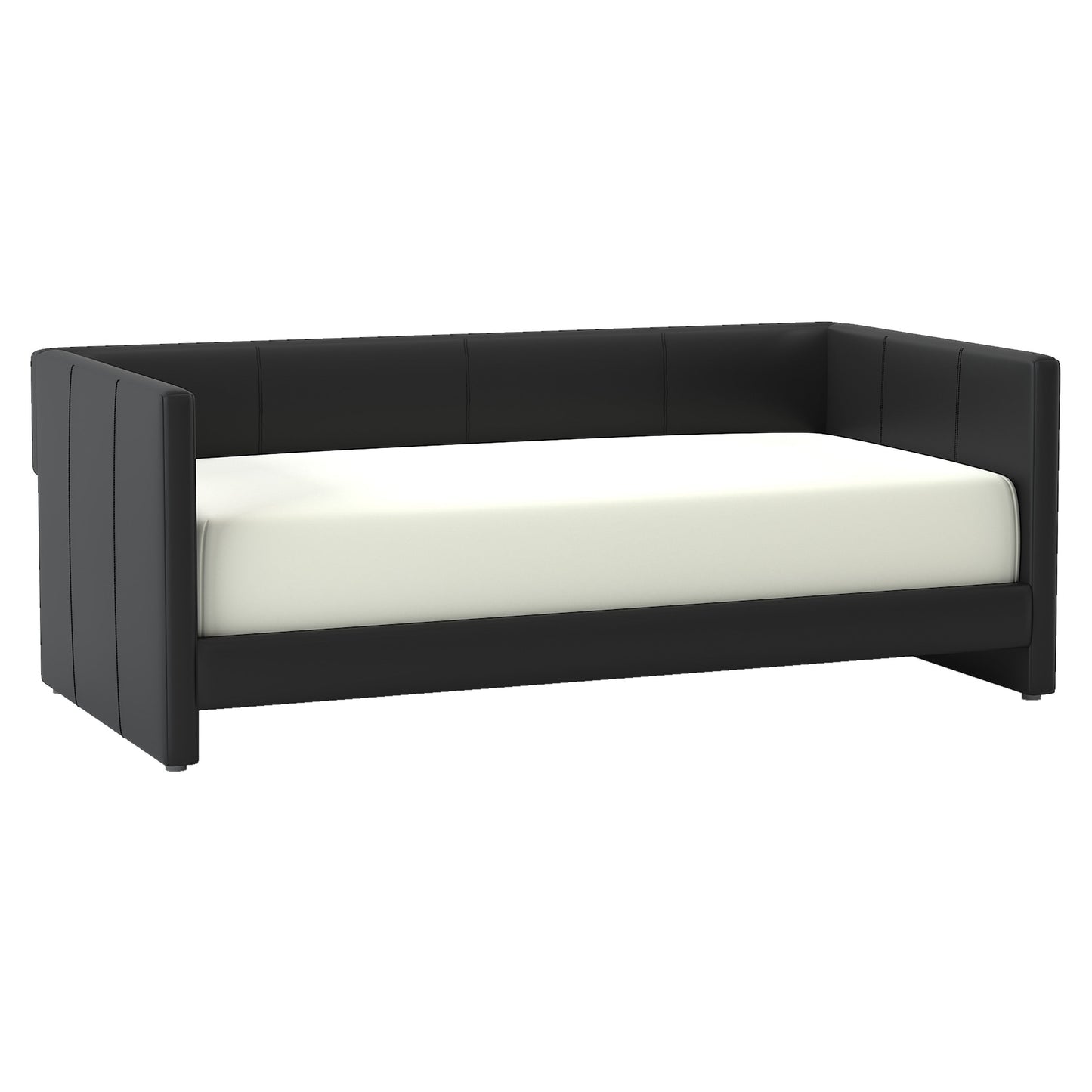 Arin Black Faux Leather Daybed