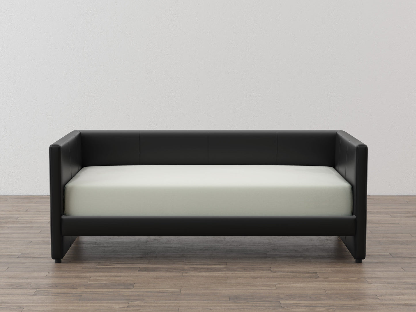 Arin Black Faux Leather Daybed