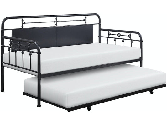 Blanchard Black Daybed With Trundle