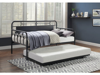 Blanchard Black Daybed With Trundle