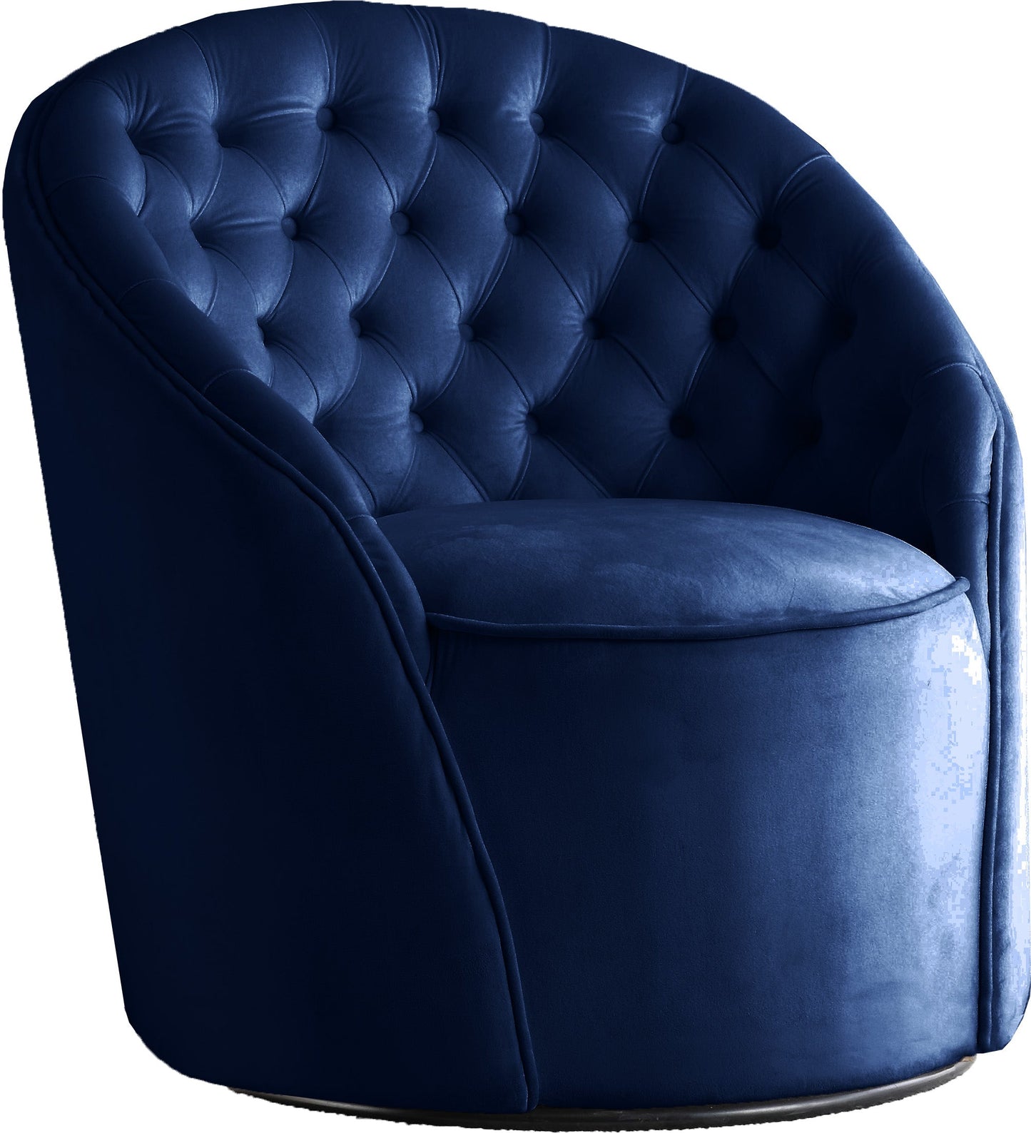 Alessio Navy Velvet Accent Chair