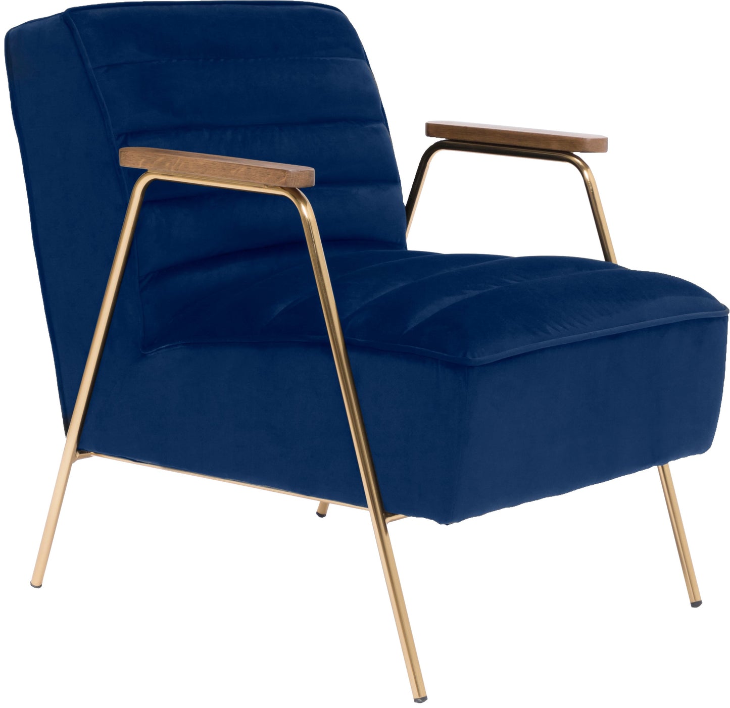 Woodford Navy Velvet Accent Chair