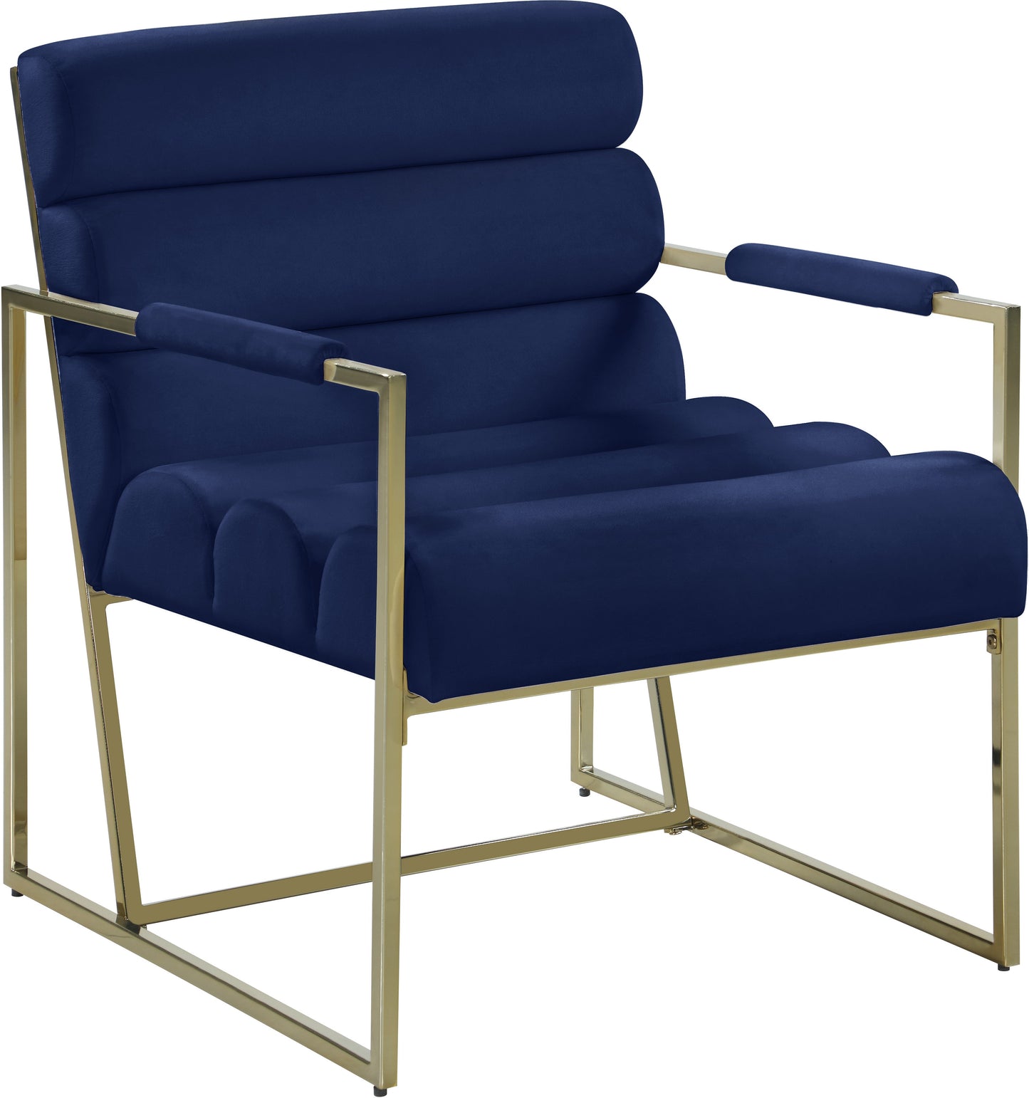 Wayne Navy Velvet Accent Chair