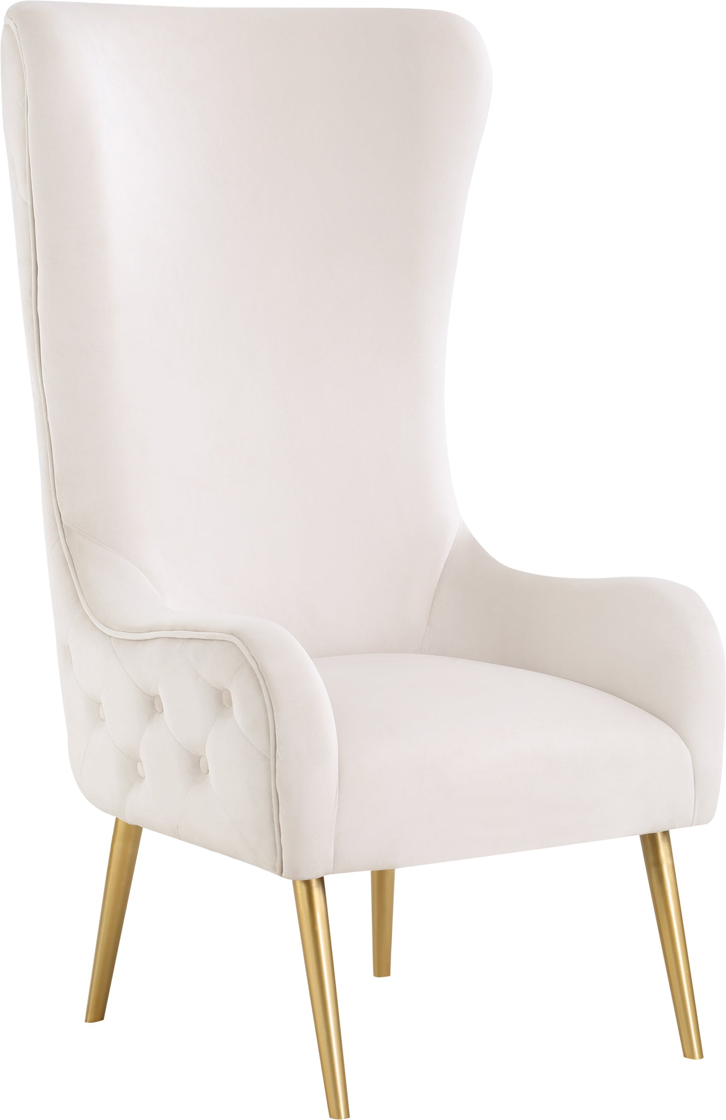 Alexander Cream Velvet Accent Chair