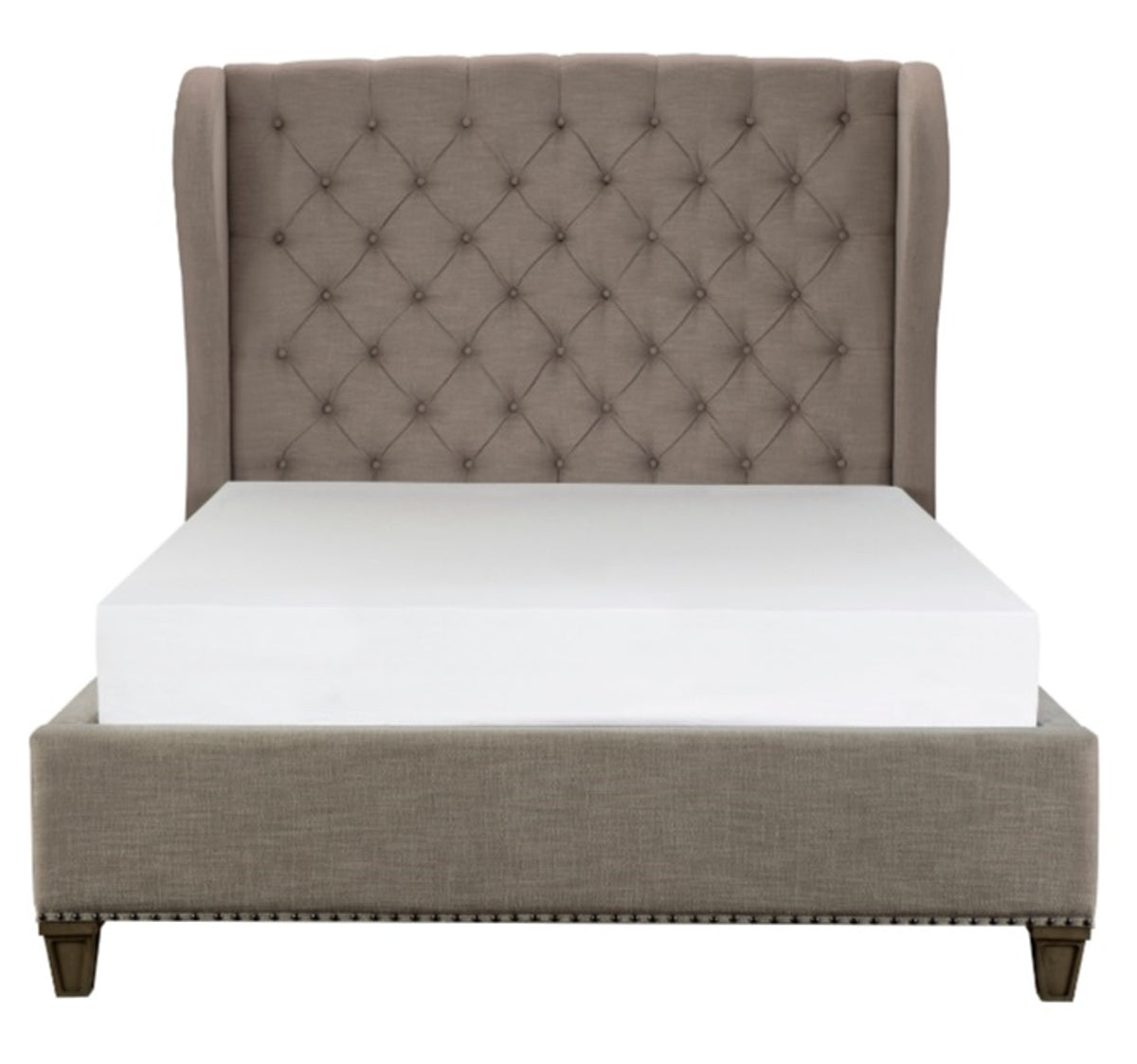 Homelegance Vermillion King Upholstered Panel Bed in Gray 5442K-1EK* image