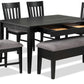 Dmitri 6-Piece Dining Set - Weathered Grey