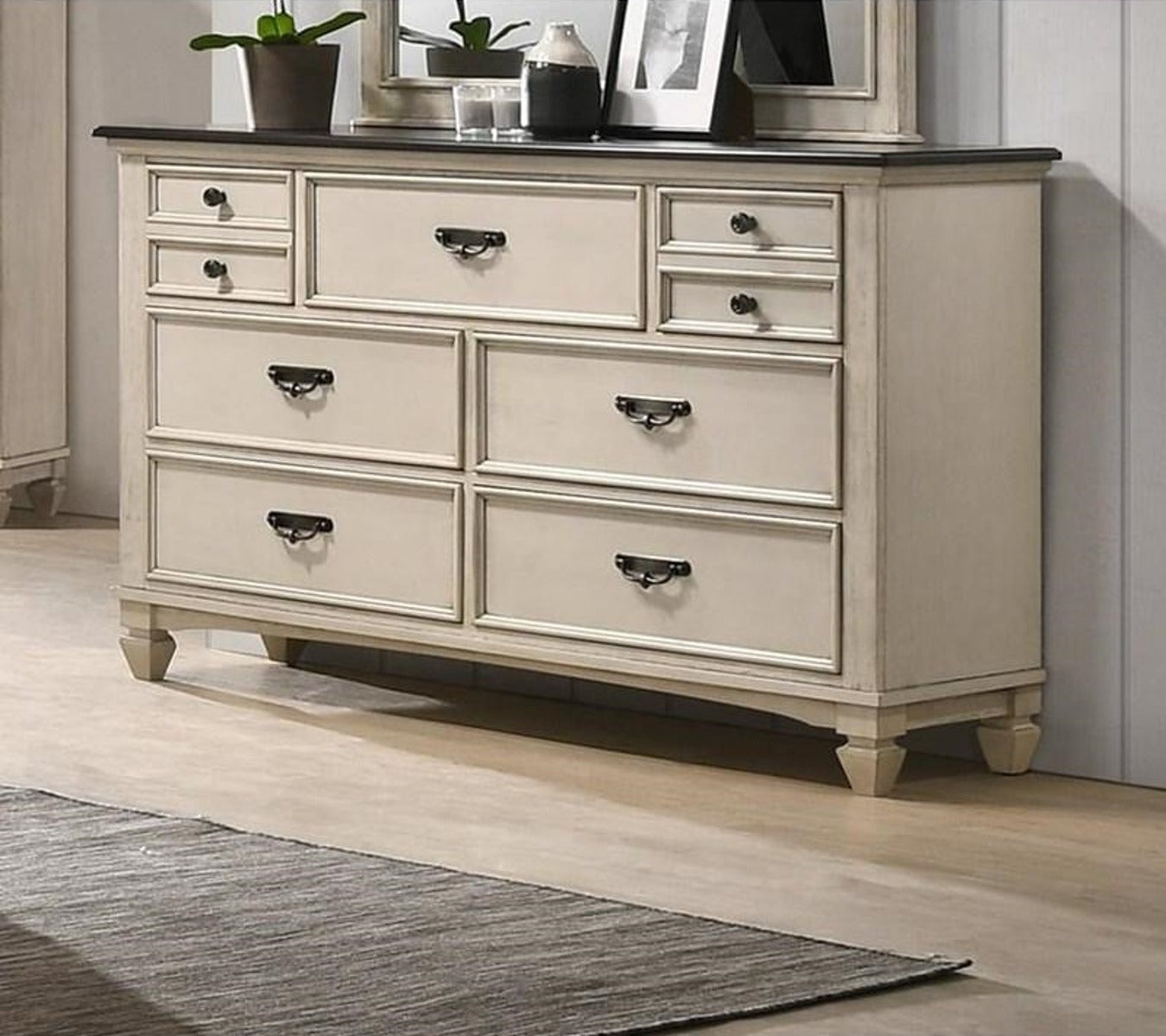 Crown Mark Sawyer Dresser in Two-Toned image