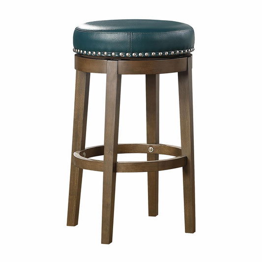 Curtis Round Swivel Bar Height Stool - Green