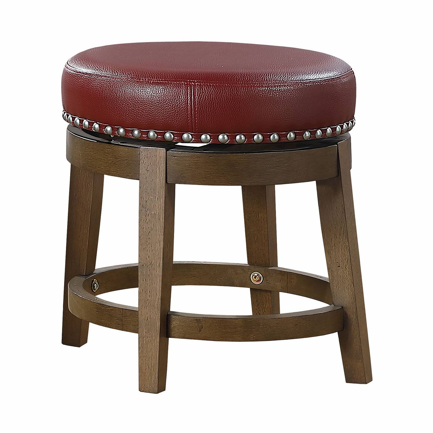 Curtis Round Swivel Stool - Red