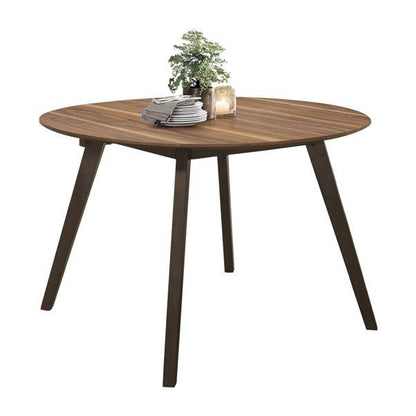 Allers Round Dining Table with Drop Leaf - Walnut
