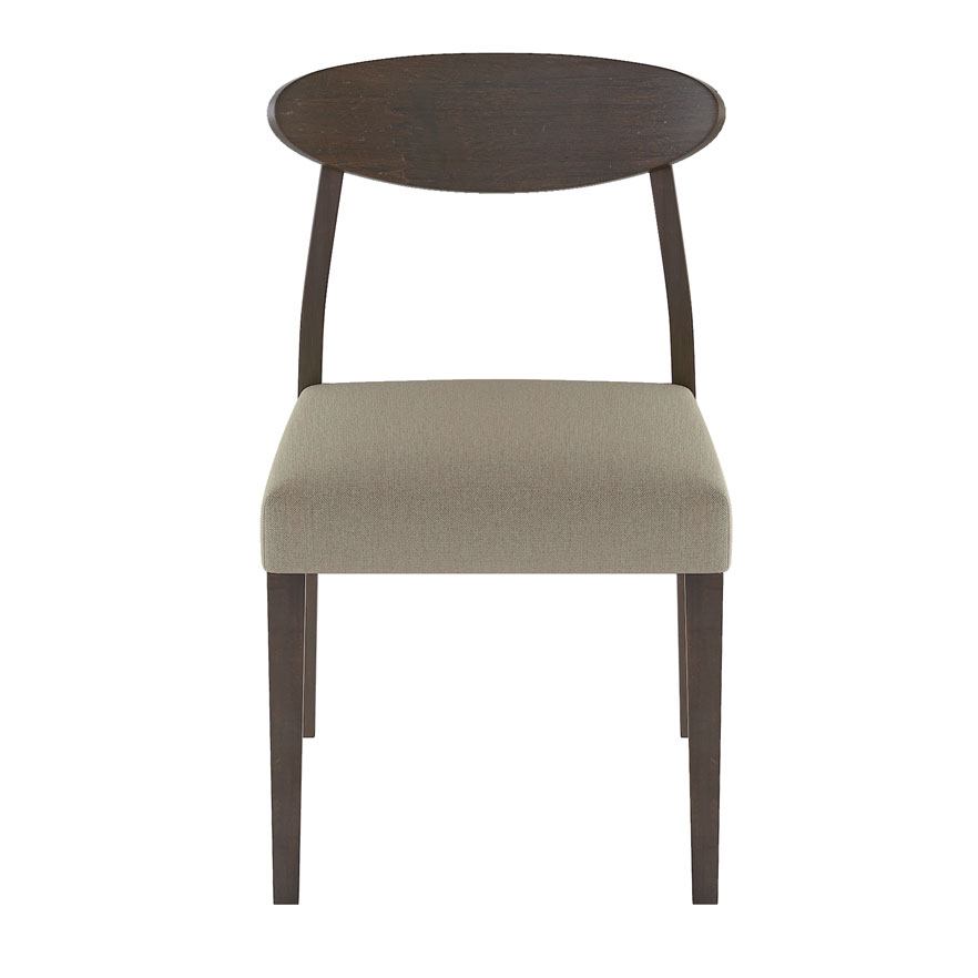 Allers Dining Chair - Walnut/Beige-Grey