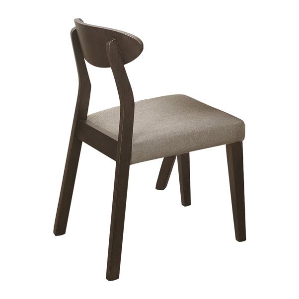 Allers Dining Chair - Walnut/Beige-Grey